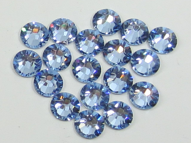 1 Gross 12ss LIGHT SAPPHIRE FLATBACK European Rhinestones